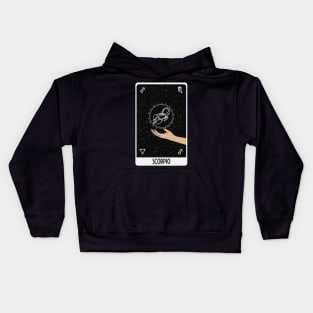 Scorpio Tarot Card Kids Hoodie